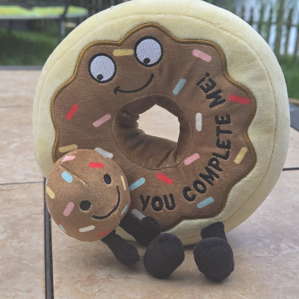 Punchkins - "You Complete Me" Plush Chocolate Donut